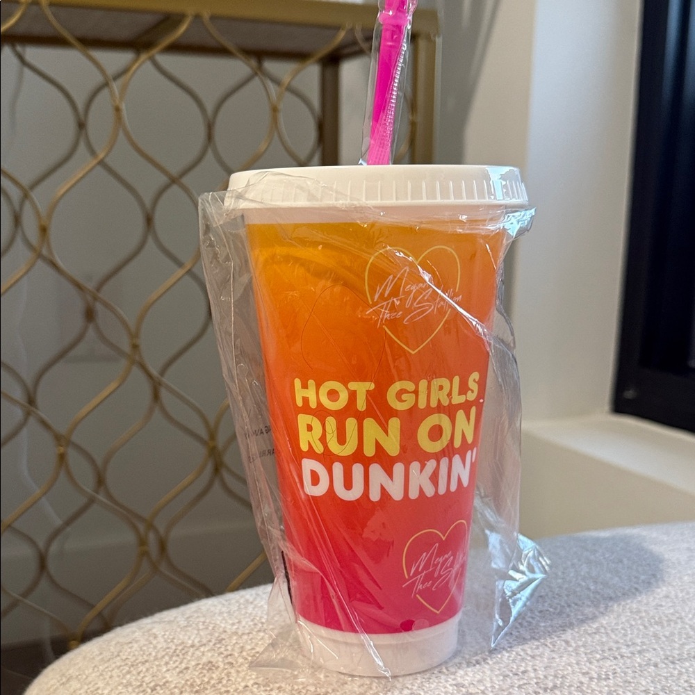 Hot Girls Run On Dunkin Tumbler